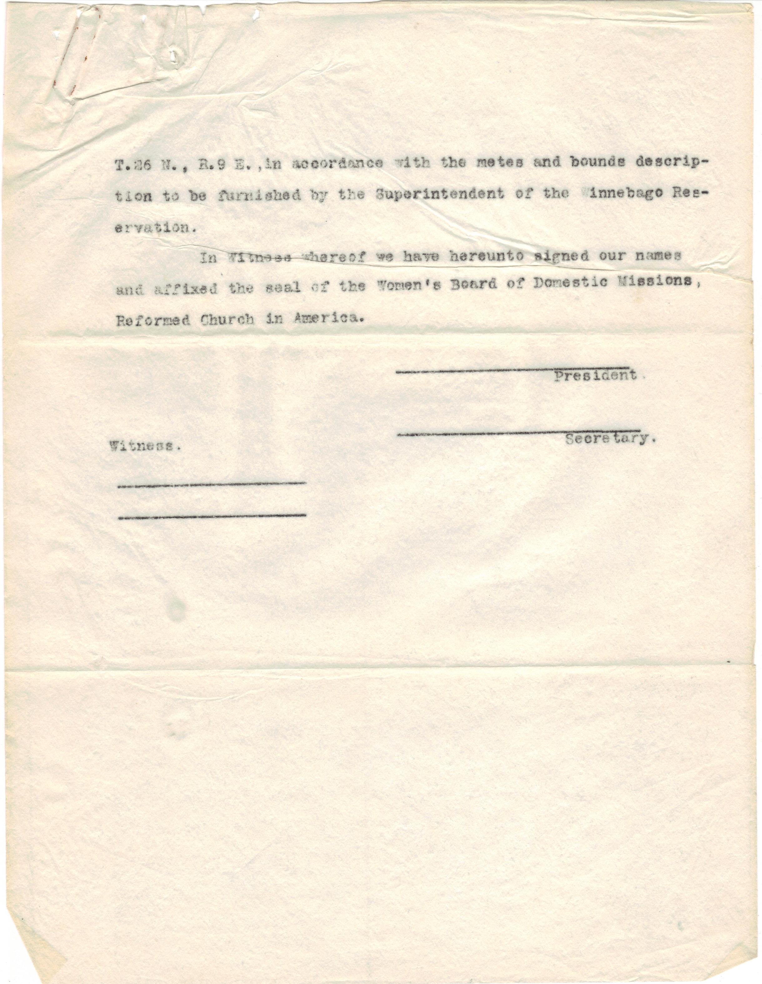 1916: Draft of cemetary land transfer agreement (3)